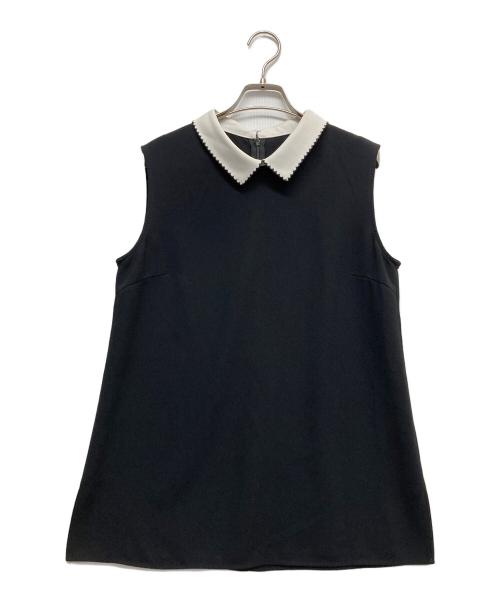 Rene（ルネ）Rene (ルネ) ノースリーブブラウス ブラック サイズ:38の古着・服飾アイテム