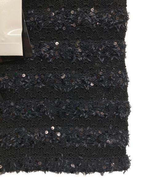 Rene（ルネ）Rene (ルネ) スパンコールノースリーブニット ブラック サイズ:38 未使用品の古着・服飾アイテム