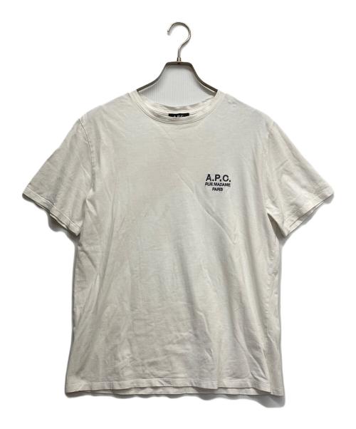 A.P.C.（アーペーセー）A.P.C. (アーペーセー) ロゴTシャツ ホワイト サイズ:Mの古着・服飾アイテム