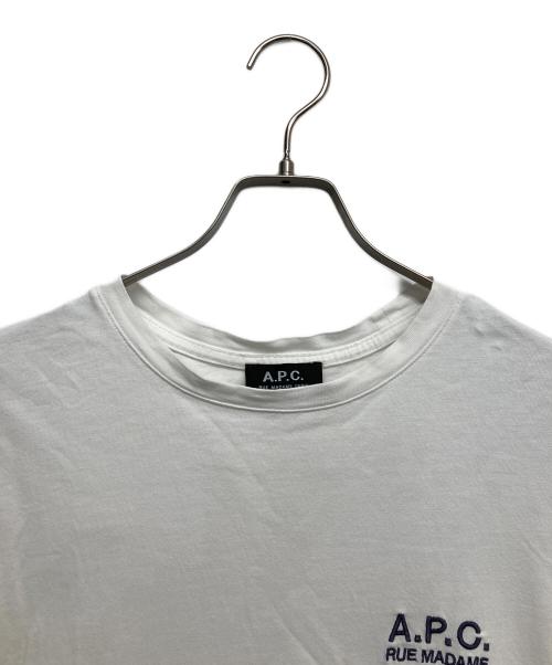 A.P.C.（アーペーセー）A.P.C. (アーペーセー) ロゴTシャツ ホワイト サイズ:Mの古着・服飾アイテム