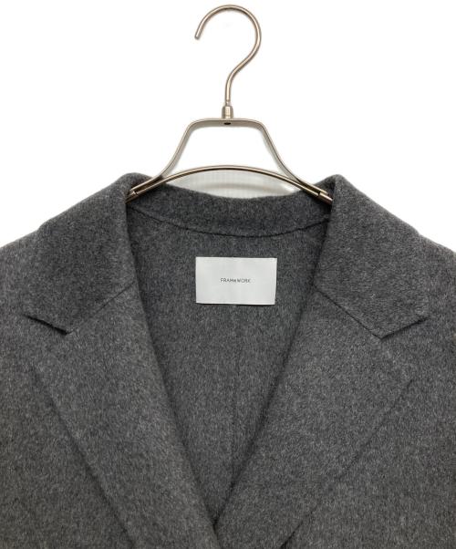 FRAMeWORK（フレームワーク）FRAMeWORK (フレームワーク) ハミルトンリバーテーラードコート グレー サイズ:36の古着・服飾アイテム
