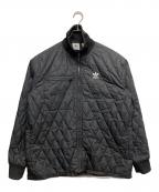 adidasアディダス）の古着「キルティングジャケット」｜ブラック