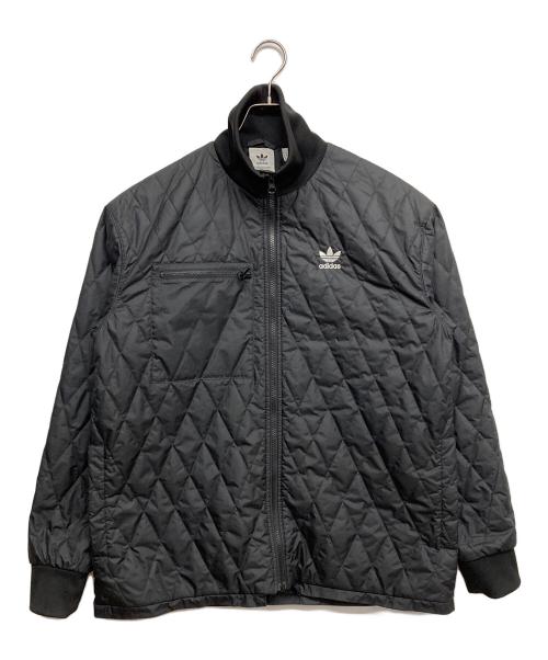adidas（アディダス）adidas (アディダス) キルティングジャケット ブラック サイズ:Lの古着・服飾アイテム