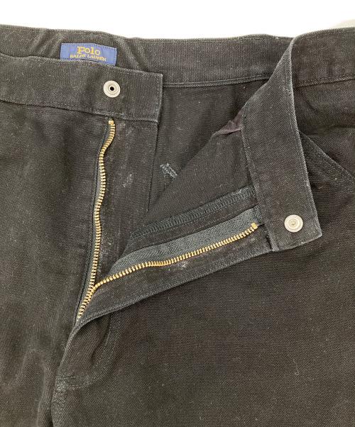 POLO RALPH LAUREN（ポロ・ラルフローレン）POLO RALPH LAUREN (ポロ・ラルフローレン) Polo ダンガリー キャンバス カーペンター パンツ ブラック サイズ:40/32の古着・服飾アイテム