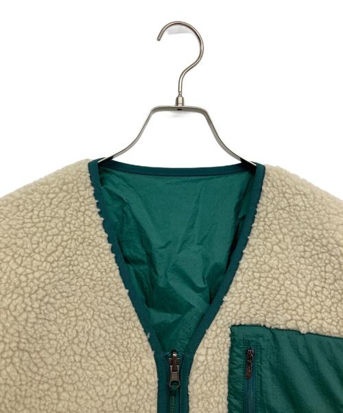 THE NORTH FACE（ザ ノース フェイス）THE NORTH FACE (ザ ノース フェイス) フリースジャケット リバーシブルエクストリームパイルカーディガン NP アイボリー×グリーン サイズ:Sの古着・服飾アイテム