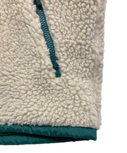 THE NORTH FACE（ザ ノース フェイス）THE NORTH FACE (ザ ノース フェイス) フリースジャケット リバーシブルエクストリームパイルカーディガン NP アイボリー×グリーン サイズ:Sの古着・服飾アイテム