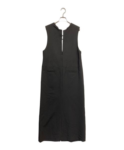 Adam et Rope（アダム エ ロペ）Adam et Rope (アダム エ ロペ) 2WAYキーネックジャンパースカート ブラック サイズ:Fの古着・服飾アイテム