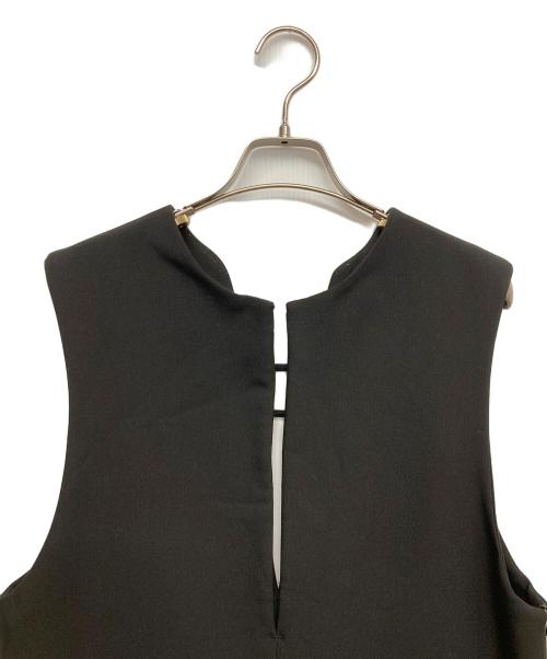 Adam et Rope（アダム エ ロペ）Adam et Rope (アダム エ ロペ) 2WAYキーネックジャンパースカート ブラック サイズ:Fの古着・服飾アイテム