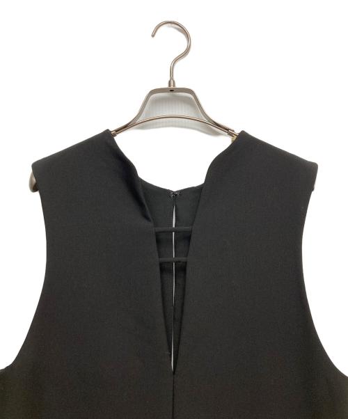 Adam et Rope（アダム エ ロペ）Adam et Rope (アダム エ ロペ) 2WAYキーネックジャンパースカート ブラック サイズ:Fの古着・服飾アイテム