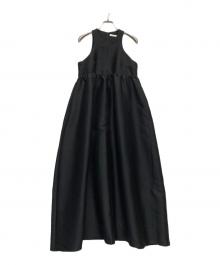 CLANE（クラネ）の古着「ハイウエスト スウィッチング ワンピース」｜ブラック