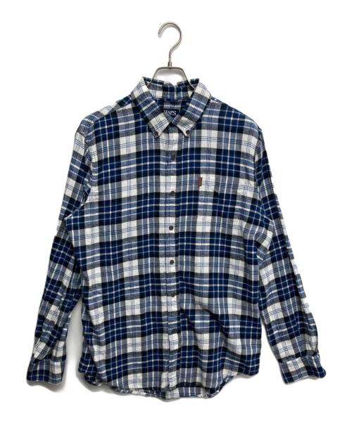 CHAPS（チャップス）CHAPS (チャップス) チェックシャツ ブルー サイズ:Lの古着・服飾アイテム