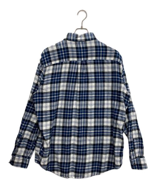 CHAPS（チャップス）CHAPS (チャップス) チェックシャツ ブルー サイズ:Lの古着・服飾アイテム