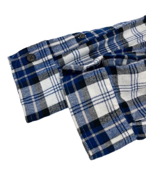 CHAPS（チャップス）CHAPS (チャップス) チェックシャツ ブルー サイズ:Lの古着・服飾アイテム