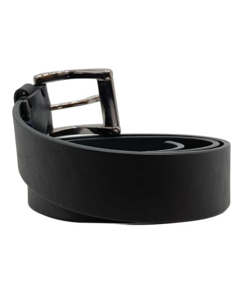 stussy（ステューシー）stussy (ステューシー) レザーロゴベルト ブラックの古着・服飾アイテム