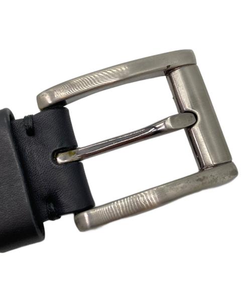 stussy（ステューシー）stussy (ステューシー) レザーロゴベルト ブラックの古着・服飾アイテム