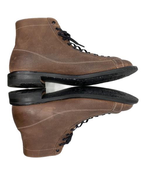 brother bridge（ブラザーブリッジ）BROTHER BRIDGE (ブラザーブリッジ) レースアップブーツ ブラウン サイズ:9 1/2の古着・服飾アイテム