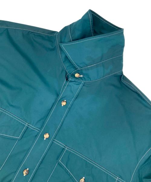 UNIFORME PARIS（ユニフォーム パリ）UNIFORME PARIS (ユニフォーム パリ) ナイロンL/Sシャツ グリーン サイズ:Mの古着・服飾アイテム