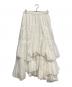 CASA FLINE（カーサフライン）の古着「コットンティアードスカート」｜ホワイト