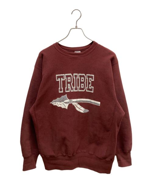 Champion REVERSE WEAVE（チャンピオン リバース ウィーブ）Champion REVERSE WEAVE (チャンピオン リバース ウィーブ) 2段プリントリバースウィーブスウェット レッド サイズ:XLの古着・服飾アイテム