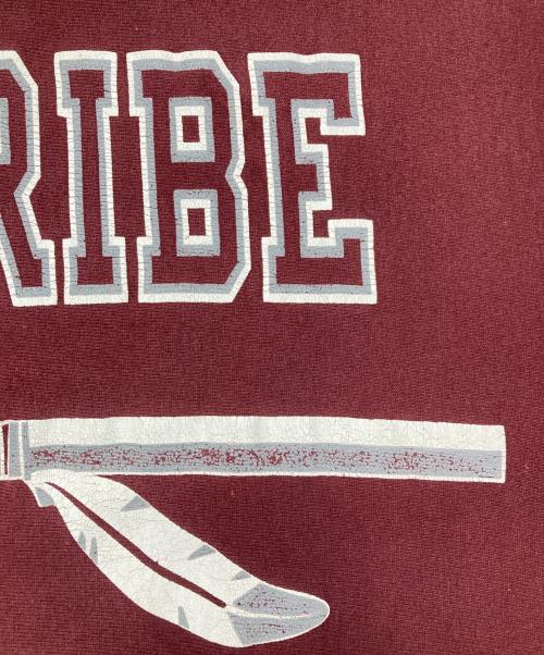 Champion REVERSE WEAVE（チャンピオン リバース ウィーブ）Champion REVERSE WEAVE (チャンピオン リバース ウィーブ) 2段プリントリバースウィーブスウェット レッド サイズ:XLの古着・服飾アイテム