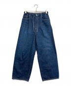 FRAMeWORKフレームワーク）の古着「ライトオンスデニムイージーパンツ」｜インディゴ