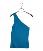 GUCCIグッチ）の古着「ワンショルダーシルクニット」｜ブルー