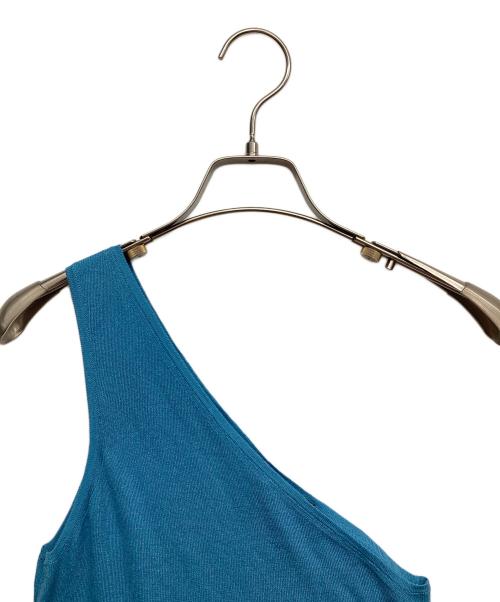 GUCCI（グッチ）GUCCI (グッチ) ワンショルダーシルクニット ブルー サイズ:Mの古着・服飾アイテム