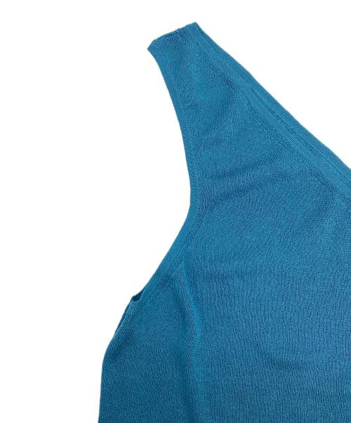 GUCCI（グッチ）GUCCI (グッチ) ワンショルダーシルクニット ブルー サイズ:Mの古着・服飾アイテム