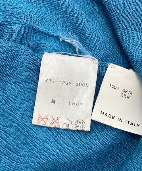 GUCCI（グッチ）GUCCI (グッチ) ワンショルダーシルクニット ブルー サイズ:Mの古着・服飾アイテム