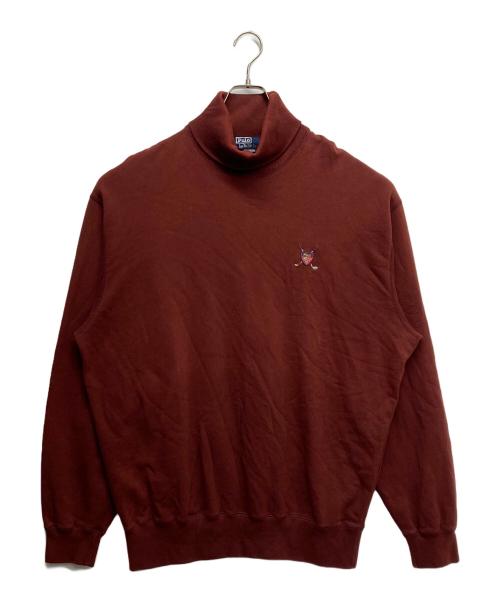 POLO RALPH LAUREN（ポロ・ラルフローレン）POLO RALPH LAUREN (ポロ・ラルフローレン) ハイネックスウェット ボルドー サイズ:Lの古着・服飾アイテム