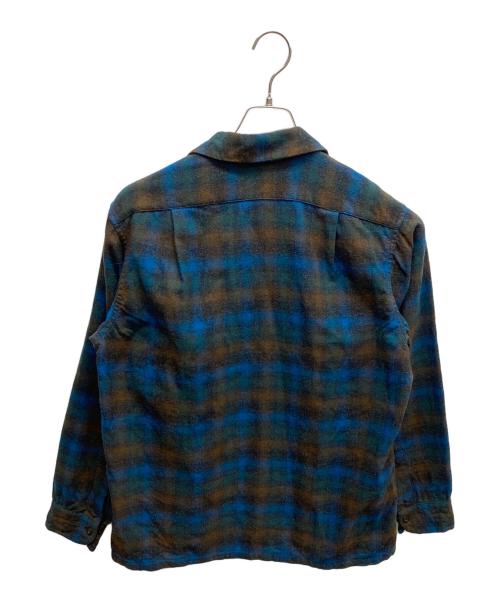 PENDLETON（ペンドルトン）PENDLETON (ペンドルトン) 60sオンブレボードシャツ ネイビー サイズ:Mの古着・服飾アイテム