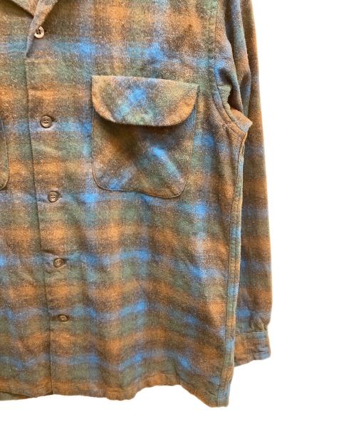 PENDLETON（ペンドルトン）PENDLETON (ペンドルトン) 60sオンブレボードシャツ ネイビー サイズ:Mの古着・服飾アイテム