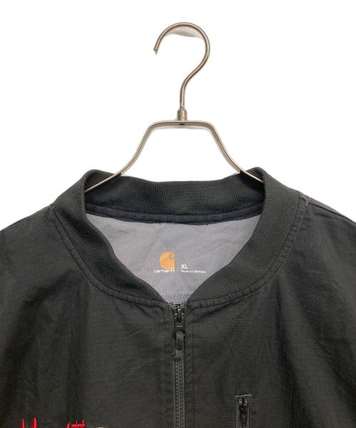 CarHartt（カーハート）CarHartt (カーハート) ナイロンノーカラージャケット ネイビー サイズ:XLの古着・服飾アイテム