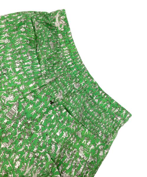 HERALBONY（ヘラルボニー）HERALBONY (ヘラルボニー) ハーフパンツ 集いの習慣 グリーン サイズ:SMの古着・服飾アイテム