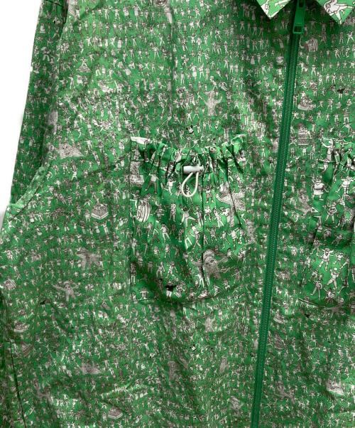 HERALBONY（ヘラルボニー）HERALBONY (ヘラルボニー) 総柄シャツ 集いの習慣 グリーン サイズ:FREEの古着・服飾アイテム