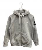 THE NORTH FACEザ ノース フェイス）の古着「スクエアロゴフルジップ」｜グレー