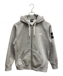THE NORTH FACE（ザ ノース フェイス）の古着「スクエアロゴフルジップ」｜グレー