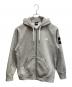 THE NORTH FACE（ザ ノース フェイス）の古着「スクエアロゴフルジップ」｜グレー