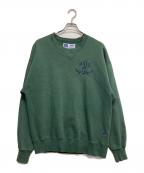 RUSSELL ATHLETICラッセルアスレチック）の古着「クルーネックスウェット」｜グリーン