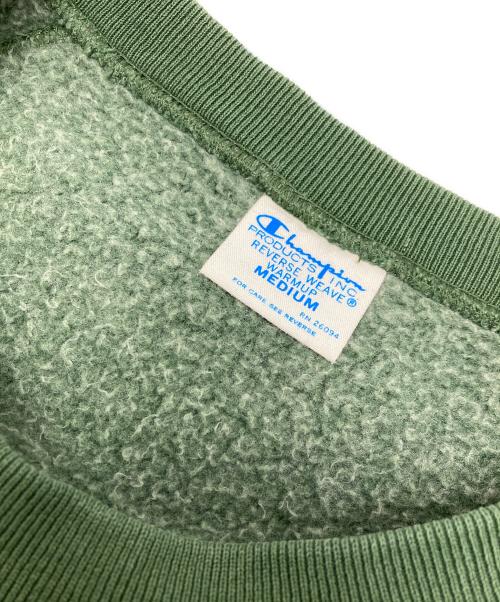 Champion（チャンピオン）Champion (チャンピオン) FRAMeWORK (フレームワーク) 別注REVERS WEAVEスウェット グリーン サイズ:Mの古着・服飾アイテム