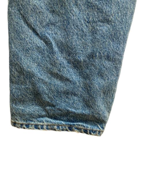 BREATH（ブレス）BREATH (ブレス) ダメージ加工ワイドデニムパンツ ブルー サイズ:Lの古着・服飾アイテム