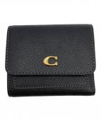 COACHコーチ）の古着「ミラスモールフラップウォレット」｜ブラック