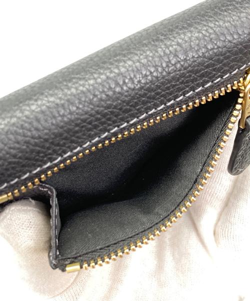 COACH（コーチ）COACH (コーチ) ミラスモールフラップウォレット ブラックの古着・服飾アイテム