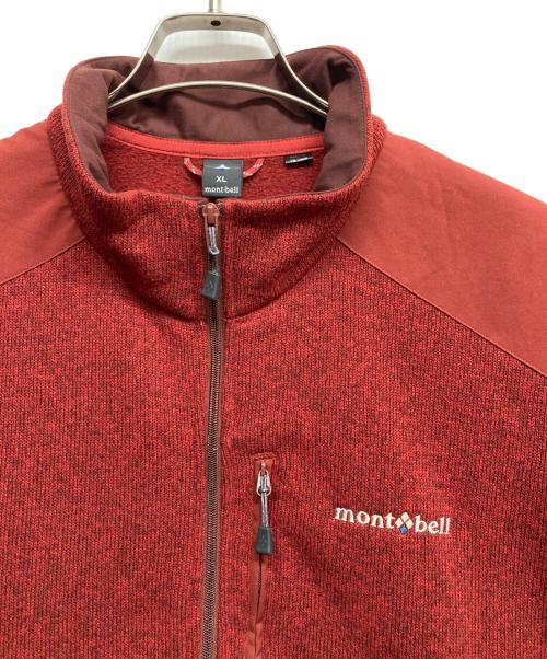 mont-bell（モンベル）mont-bell (モンベル) クリマプラス ニットジャケット レッド サイズ:XLの古着・服飾アイテム