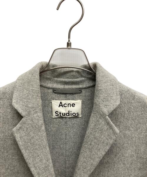 Acne studios（アクネ ストゥディオス）ACNE STUDIOS (アクネ ストゥディオス) カシミヤ混チェスターウールコート グレー サイズ:34の古着・服飾アイテム