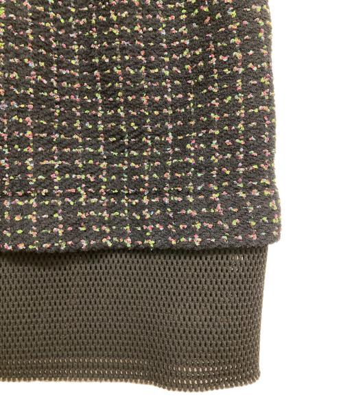 CHANEL（シャネル）CHANEL (シャネル) ツイード メッシュ 切り替えワンピース ブラック サイズ:34の古着・服飾アイテム