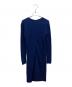 MaxMara (マックスマーラ) ピュアウール ドレープワンピース ブルー サイズ:38：8000円