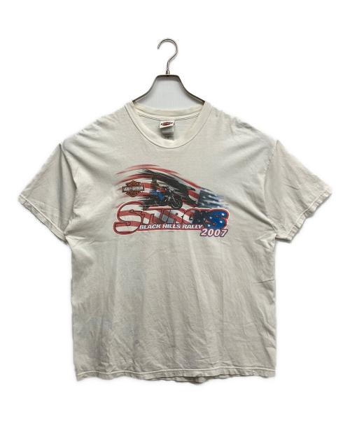 HARLEY-DAVIDSON（ハーレーダビッドソン）HARLEY-DAVIDSON (ハーレーダビッドソン) プリントTシャツ ホワイト サイズ:XLの古着・服飾アイテム