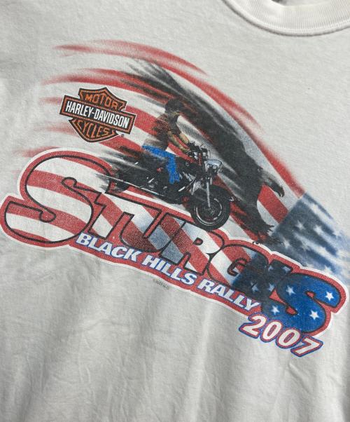 HARLEY-DAVIDSON（ハーレーダビッドソン）HARLEY-DAVIDSON (ハーレーダビッドソン) プリントTシャツ ホワイト サイズ:XLの古着・服飾アイテム