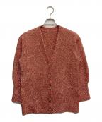Loulou Willoughbyルルウィルビー）の古着「フィルムラメミドルカーディガン」｜レッド